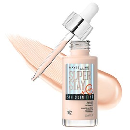 Maybelline Super Stay Up to 24HR Skin Tint, Radiant Light-to-Medium Coverage Foundation, Makeup Infused With Vitamin C:_102