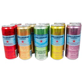 Niro Assortment | Essenza Flavored Mineral and Sparkling Water |10 Pack | 5 Flavor Variety Pack San Pelligrino | Includes Niro Beverage Sleeve