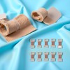10Pcs Brown Elastic Bandage Clips Adhesive Bandages Wrap Clips Stretch
