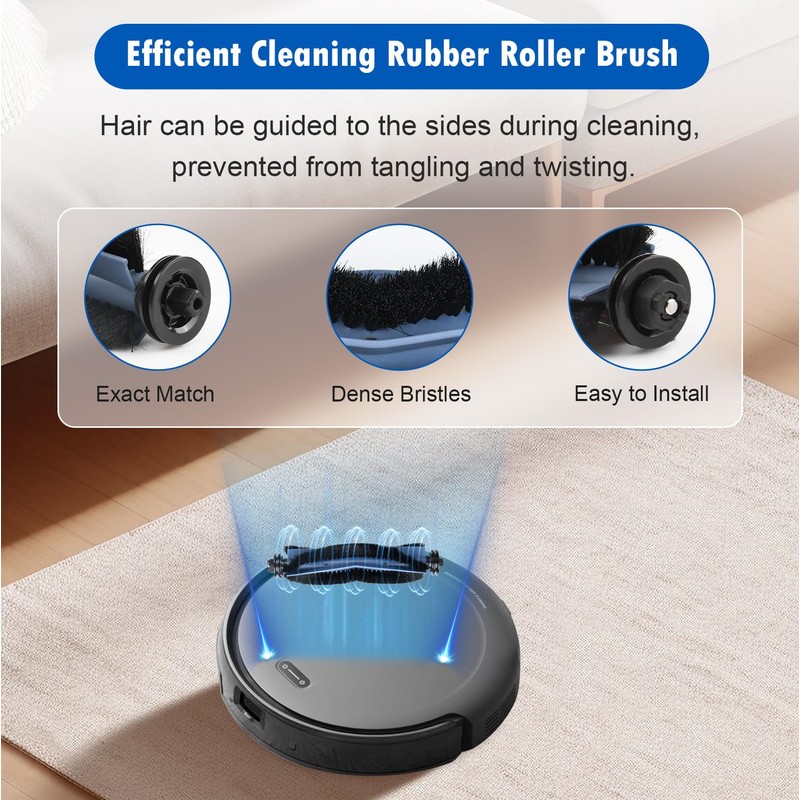 3 Pcs Main Brush Accessories Kit Compatible with eufy C10