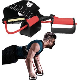 MetaBall Banda de resistencia para empujar hacia arriba más 24 niveles de resistencia para músculos de pecho, hombros, espalda y brazo con flexiones, moscas, todo en uno, ejercicio, gimnasio en casa