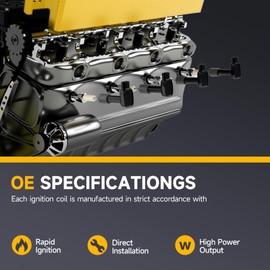 UF549 Ignition Coil Pack 22448ED000 and Iridium Spark Plugs 9029 Set of 4 Fit For Nissan Sentra,Altima,Versa,Rogue,Cube,Urvan,NV200,Pathfinder 2007-2015&INFINITI QX60 2014 2015 1.6L 1.8L 2.0L 2.5L L4