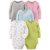 Simple Joys by Carter's baby girls' long-sleeved bodysuit (pack of