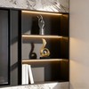 AWNR Modern Gold Statue Decorations Home Living Room Console Table