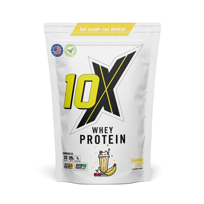 10X Athletic Whey Protein, Low Calorie, High Protein, Vegetarian, Informed