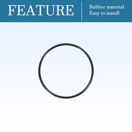 QUARKZMAN Nitrile Rubber O Ring for Sealing Connection 110 mm x 100 mm x 5 mm for Tap Plumber Repair Seal Connection, Black Pack of 5