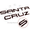 Unbranded 3D BLACK RED RAISED DOMED TAILGATE LETTERS REAR EMBLEM