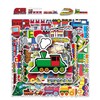 DHSBGWSX 100 Cartoon Train Stickers, DIY Decorative Stickers, Waterproof Stickers,