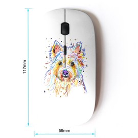KOOLmouse [ Optical 2.4G Wireless Mouse [ Yorkshire Terrier Brussels Griffon Dog ]