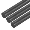 Sourcing Map Graphite Rod, 3 Pack of 250x20mm Black High