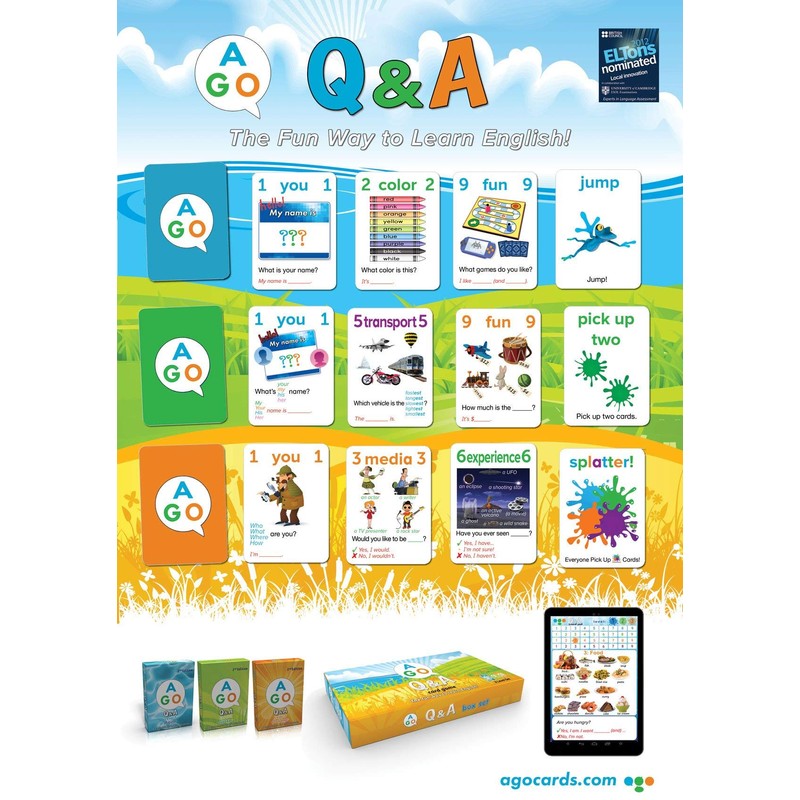 AGO Q&A 2nd Edition Card Game Box Set Level 1-3