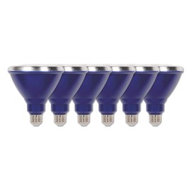 Westinghouse 3315120 100-Watt Equivalent PAR38 Flood Outdoor Weatherproof LED Light Bulb with Medium Base (6), Six Pack Blue 33151