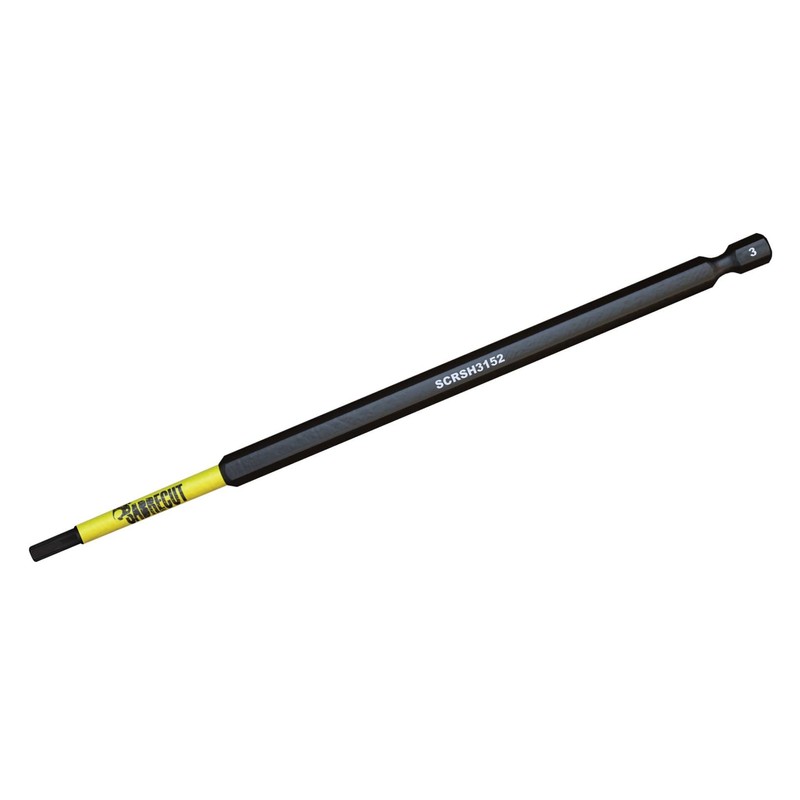 5 x SabreCut SCRH3152_5 152mm H3 Hex Magnetic Impact Screwdriver