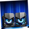 Gatuida 2pcs Compact Multimedia Speakers for Desktop and Laptop USB