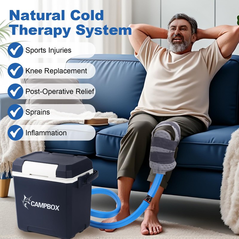 Veanvoky Cold Therapy Machine - Large Ice Cryo Cuff -