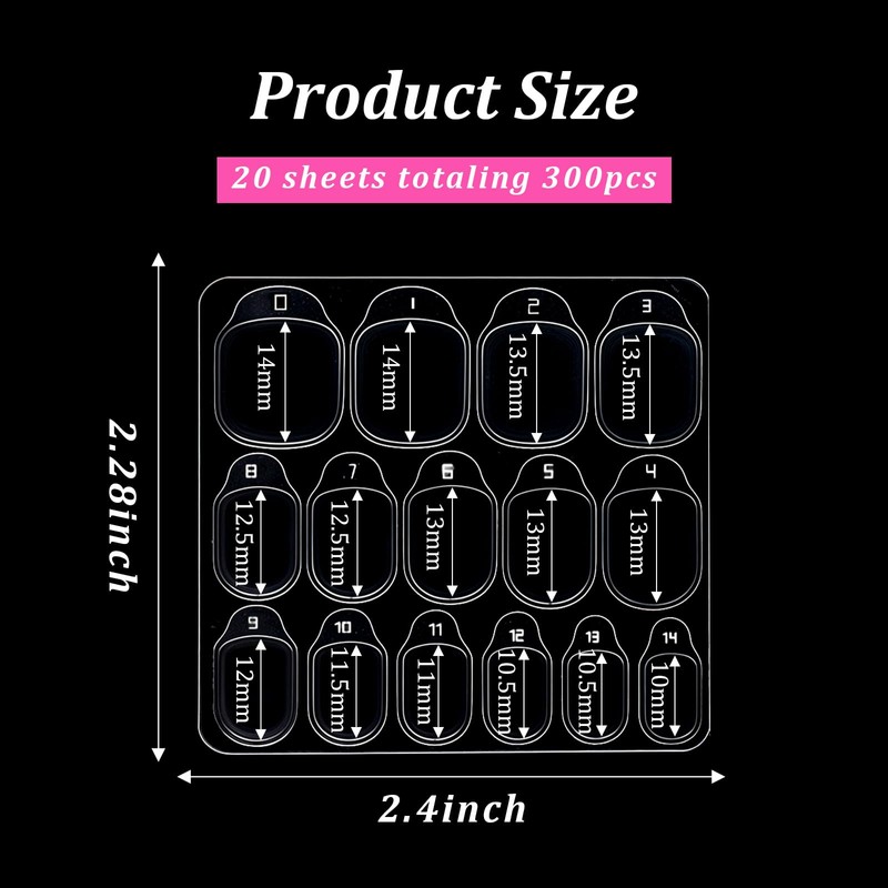 300pcs Sticky Tabs for Nails Stickers for Press Ons Nail