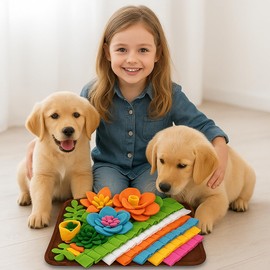 Snuffle Mat for Dogs with Slow Feeder Bowl (Bundle) – Interactive Toy for Anxiety Relief & Mental Stimulation – Durable, Washable Mat for Small, Medium & Large Dogs – Feeding Puzzle Toy for Boredom