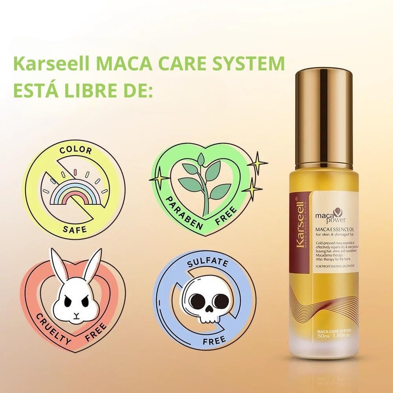 Karseell MACA CARE SYSTEM - 2 Pack Moroccan Argan Oil