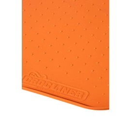Croc Liner Silicone Pet Feeding Mat, Waterproof, Raised Edge, Dishwasher Safe, Pet Placemat Tray (Medium-Orange)