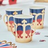 Ginger Ray Union Jack Coronation Party Paper Cups-8 Pack