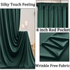 30ft x 10ft Wrinkle Free Hunter Green Backdrop Curtains for