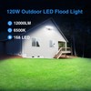 SZPOWER 120W Outdoor LED Flood Light, 5 Heads Exterior Security