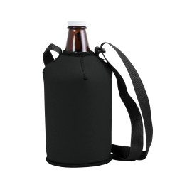 Numo Growler Cover Coolie W/strap Neoprene 64 Oz.  - Black
