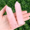 XIANNVXI 4 Inch Large Rose Quartz Crystals Tower Gemstone Bar