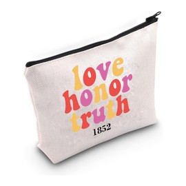 PXTIDY P M Sorority Makeup Bag Big Little Sorority Gifts P M 1852 Sorority Seminar Zipper Pouch Sorority Thanks Gift