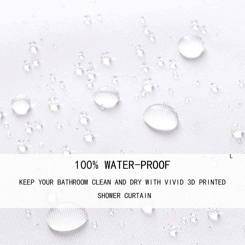 Cute Hippo Kids Shower Curtains,Watermelon Frog Lotus Leaves Bathroom Curtains