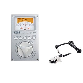 KORG (コルグ) オーケストラ チューナー OT-120 + コンタクトマイク CM-300-WHBK セット