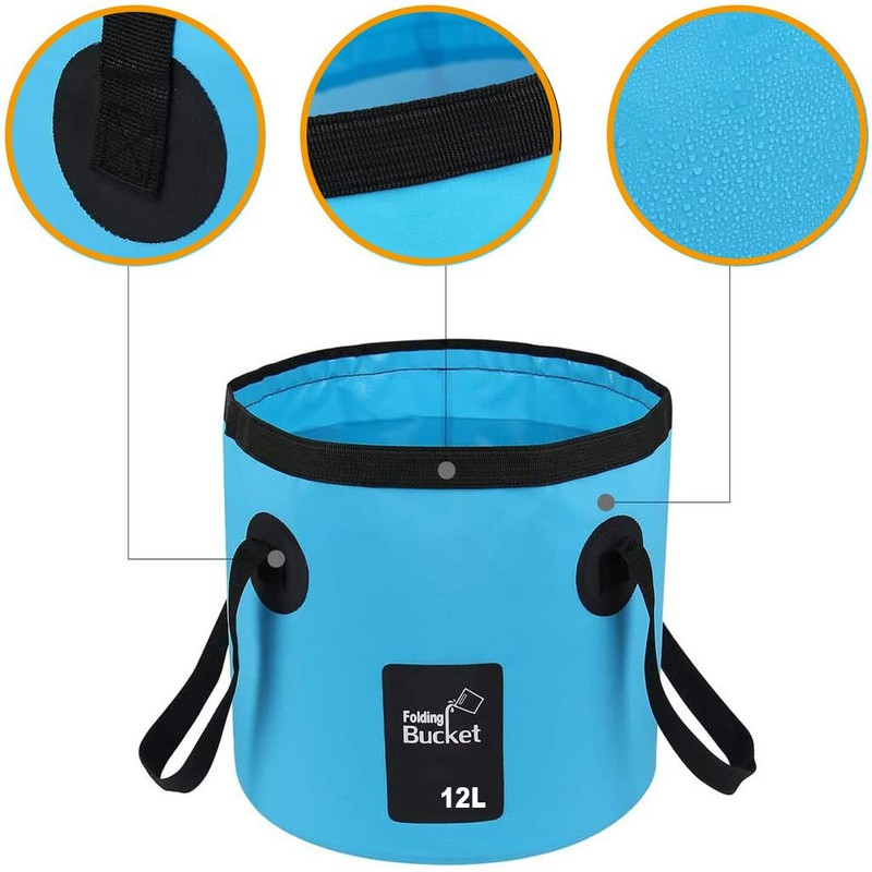 SVUPUE Collapsible Bucket, Folding Water Bucket, Multifunction Folding Bucket for