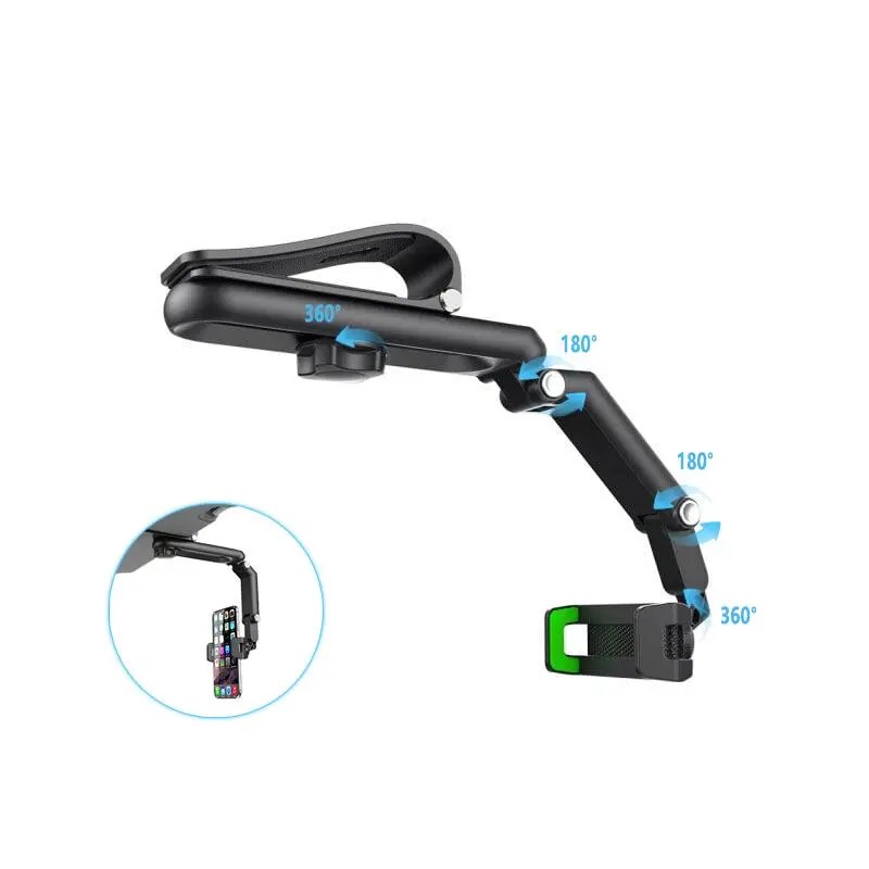 360° Rotating Multi-Function Sun Visor Phone Holder – 1080° Universal,