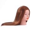 TopDirect Training Head 18inch 100% Real Hair Cosmetology Hairdressing Mannequin