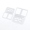 KSCRAFT Clip Board with Scallope Layer Metal Cutting Dies Stencils