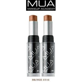 MUA INTENSE COLOR MOISTURE BALM #316 BRONZE MUA Make Up Academy (SET OF 2 NEW/SEALED TUBES)