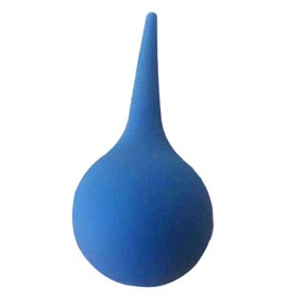 Healifty 75 ml Rubber Washing Ear Ball Cleaning Dust Extraction Bubble Ball (Blue)