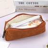 Zouwel Pencil Case, Corduroy Fabric School Pencil Case, Boys Aesthetic
