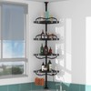 COCONUT Shower Caddy Tension Pole, 54-114 Inch Rustproof Corner Shower