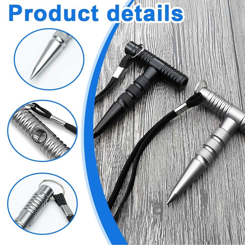 NHPY 1 Piece Multifunctional Key Ring, Tactical Pen, Extra Grip