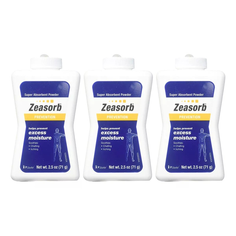 Zeasorb Polvo 2.5 Oz (paquete De 3)