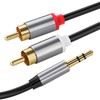 SZSL RCA 3.5mm Converter Audio Cable, 3.5mm Stereo Mini Plug,