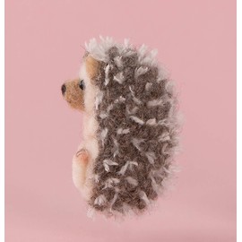 Hamanaka Wool Felt Kit: Needle Felting to Create Animals - Hedgehog H441-549