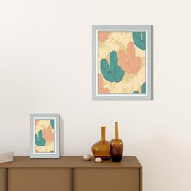 HMETOL Picture Frames Distressed Wood Grain Photo Frame for Gallery Wall Mounting or Tabletop Display 4x6 Green