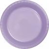 Small 7" Plastic Disposable Plates -Vibrant Solid Colors Appetizer Dessert