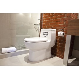 PilotMall.com The Bathroom Bomber Novelty Toilet Bowl Sticker Set