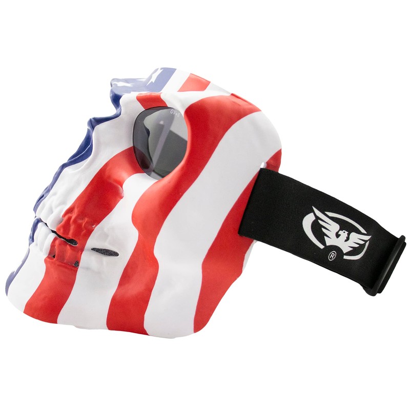 Global Vision Skull Mask Motorcycle Full Face Coverage Riding Goggles
