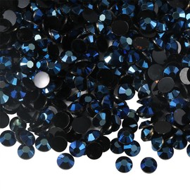 FSSTUD 3mm Black Flat Back Rhinestones Nail Art Round Eyes Makeup Diamonds Clothes Shoes Decoration Gems Non Hotfix Crystal Gems for