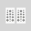Oottati Small Cute Temporary Tattoo Hand Stars (Set of 2)