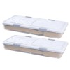 20.1 X 5.9 Inch Underbed Containers Gray Latch Ro Shoes